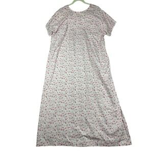 Sand Dune Nightgown Womens Extra Large Floral Cotton Short Sleeve Sleepwear